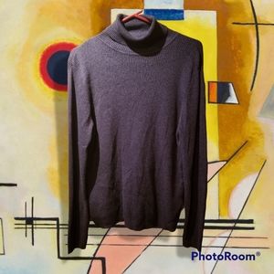Purple Turtleneck Sweater Women's Plus Size